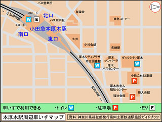 本厚木駅周辺マプ