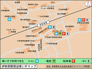 伊勢原駅周辺マップ