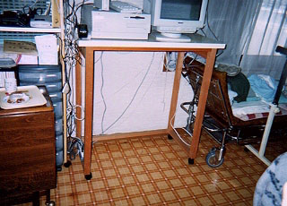 テーブルの工夫写真